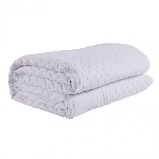 DAS HOME ΚΟΥΒΕΡΛΙ ΜΟΝΟ HAPPY 9658 WHITE
