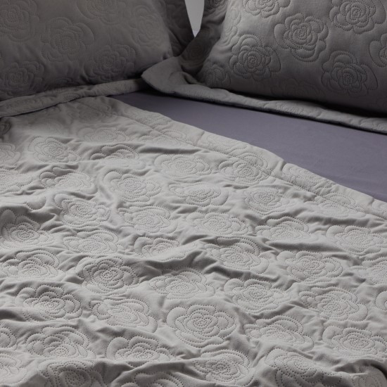 DAS HOME ΚΟΥΒΕΡΤΟΡΙΟ KING HAPPY 0287 GREY