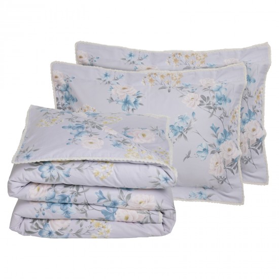 DAS HOME ΠΑΠΛΩΜΑΤΟΘΗΚΗ ΣΕΤ ΥΠΕΡΔΙΠΛΗ PRESTIGE 1710 GREY, LILAC