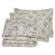 DAS HOME ΠΑΠΛΩΜΑΤΟΘΗΚΗ ΣΕΤ ΥΠΕΡΔΙΠΛΗ PRESTIGE 1712 GREY, IVORY