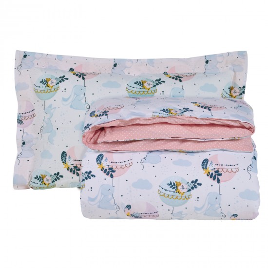 DAS KIDS ΣΕΤ ΠΑΠΛΩΜΑΤΟΘΗΚΗ ΜΟΝΗ 4915 LIGHT BLUE, MINT, PINK