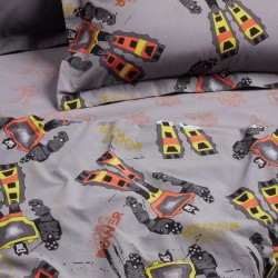 DAS KIDS ΣΕΤ ΠΑΠΛΩΜΑΤΟΘΗΚΗ ΜΟΝΗ 4974 GREY