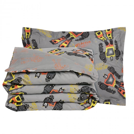 DAS KIDS ΣΕΤ ΠΑΠΛΩΜΑΤΟΘΗΚΗ ΜΟΝΗ 4974 GREY