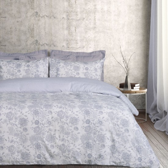 DAS HOME ΣΕΤ ΠΑΠΛΩΜΑΤΟΘΗΚΗ ΜΟΝΗ HAPPY FLANNEL 9636 GREY, IVORY