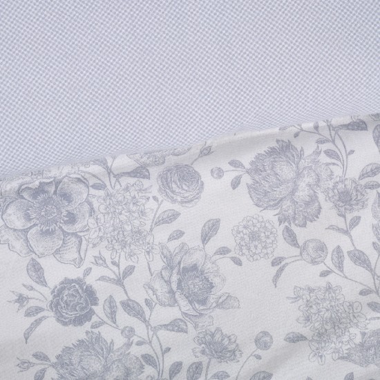 DAS HOME ΣΕΤ ΠΑΠΛΩΜΑΤΟΘΗΚΗ ΜΟΝΗ HAPPY FLANNEL 9636 GREY, IVORY