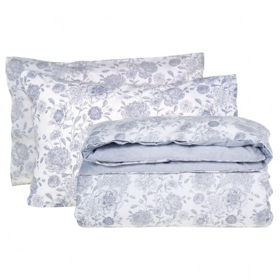DAS HOME ΣΕΤ ΠΑΠΛΩΜΑΤΟΘΗΚΗ ΜΟΝΗ HAPPY FLANNEL 9636 GREY, IVORY