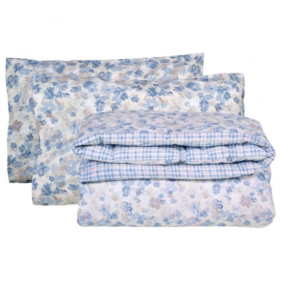 DAS HOME ΣΕΤ ΠΑΠΛΩΜΑΤΟΘΗΚΗ ΜΟΝΗ HAPPY FLANNEL 9637 BLUE, TAUPE DAS HOME ΣΕΤ ΠΑΠΛΩΜΑΤΟΘΗΚΗ ΜΟΝΗ HAPPY FLANNEL 9637 BLUE, TAUPE