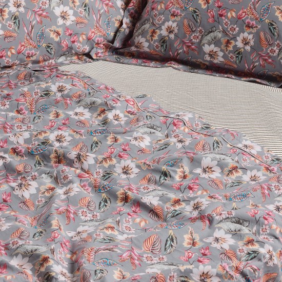 DAS HOME ΣΕΤ ΠΑΠΛΩΜΑΤΟΘΗΚΗ ΥΠΕΡΔΙΠΛΗ DAILY 3176 GREY, PINK