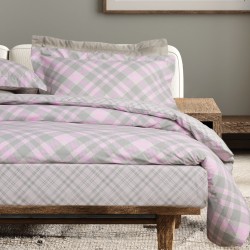 DAS HOME ΣΕΤ ΠΑΠΛΩΜΑΤΟΘΗΚΗ ΥΠΕΡΔΙΠΛΗ CASUAL 5436 MINT, PINK
