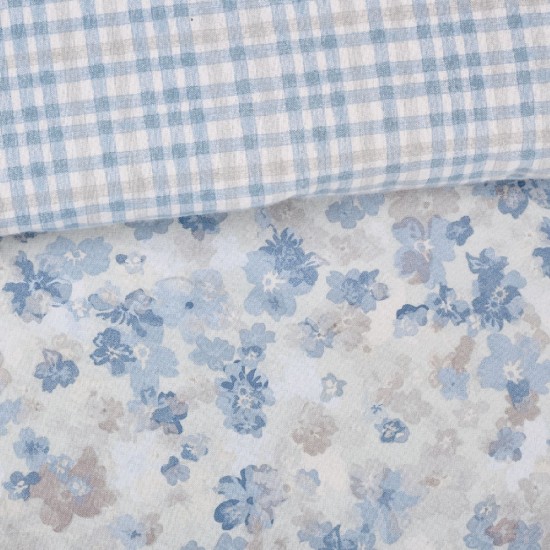 DAS HOME ΣΕΤ ΠΑΠΛΩΜΑΤΟΘΗΚΗ ΥΠΕΡΔΙΠΛΗ HAPPY FLANNEL 9637 BLUE, TAUPE DAS HOME ΣΕΤ ΠΑΠΛΩΜΑΤΟΘΗΚΗ ΥΠΕΡΔΙΠΛΗ HAPPY FLANNEL 9637 BLUE, TAUPE