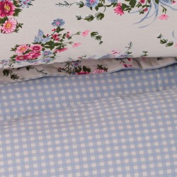 DAS HOME ΣΕΤ ΠΑΠΛΩΜΑΤΟΘΗΚΗ ΥΠΕΡΔΙΠΛΗ HAPPY 9647 BEIGE, BLUE, PINK DAS HOME ΣΕΤ ΠΑΠΛΩΜΑΤΟΘΗΚΗ ΥΠΕΡΔΙΠΛΗ HAPPY 9647 BEIGE, BLUE, PINK
