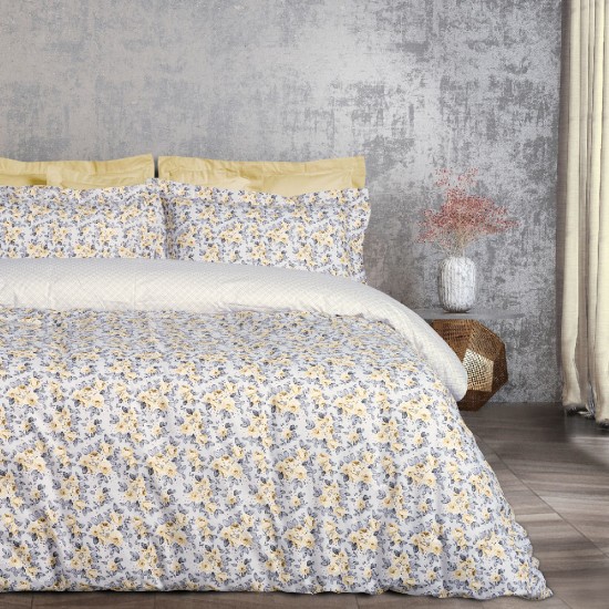 DAS HOME ΣΕΤ ΠΑΠΛΩΜΑΤΟΘΗΚΗ ΥΠΕΡΔΙΠΛΗ HAPPY 9650 GREY, IVORY DAS HOME ΣΕΤ ΠΑΠΛΩΜΑΤΟΘΗΚΗ ΥΠΕΡΔΙΠΛΗ HAPPY 9650 GREY, IVORY