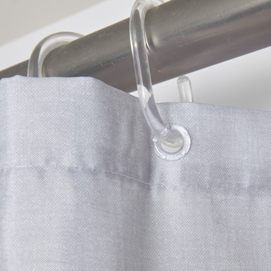 DAS HOME ΚΟΥΡΤΙΝΑ ΜΠΑΝΙΟΥ 200X180 0805 GREY