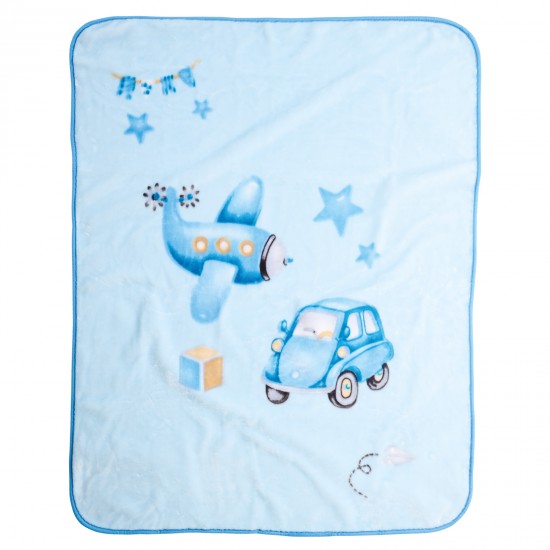 DAS BABY ΚΟΥΒΕΡΤΑ VELOUR ΚΟΥΝΙΑΣ RELAX 4918 BLUE