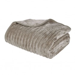DAS HOME ΚΟΥΒΕΡΤΑ VELOUR MONH 1350 TAUPE