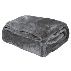 DAS HOME ΚΟΥΒΕΡΤΑ VELOUR ΥΠΕΡΔΙΠΛΗ 1343 ΓΡΑΦΙΤΗΣ