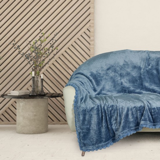 DAS HOME ΚΟΥΒΕΡΤΑ FLEECE 130Χ170 1186 DUSTY BLUE DAS HOME ΚΟΥΒΕΡΤΑ FLEECE 130Χ170 1186 DUSTY BLUE