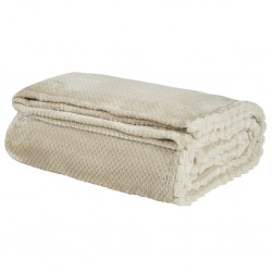 DAS HOME ΚΟΥΒΕΡΤΑ FLEECE 220Χ240 1187 BEIGE