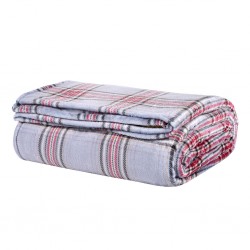 DAS HOME ΚΟΥΒΕΡΤΑ FLEECE 220Χ240 1362 GREY, RED