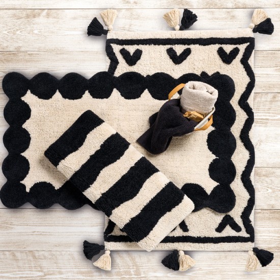 DAS HOME ΤΑΠΕΤΟ 50Χ80 0767 BLACK, IVORY