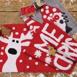 DAS HOME ΤΑΠΕΤΟ ΜΠΑΝΙΟΥ 50Χ80 CHRISTMAS 0849 RED
