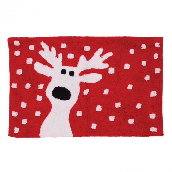 DAS HOME ΤΑΠΕΤΟ ΜΠΑΝΙΟΥ 50Χ80 CHRISTMAS 0850 RED