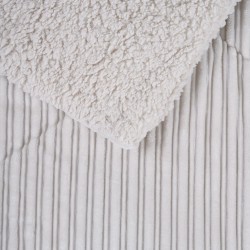 DAS HOME ΚΟΥΒΕΡΤΟΠΑΠΛΩΜΑ SHERPA ΜΟΝΟ 1178 DUSTY IVORY