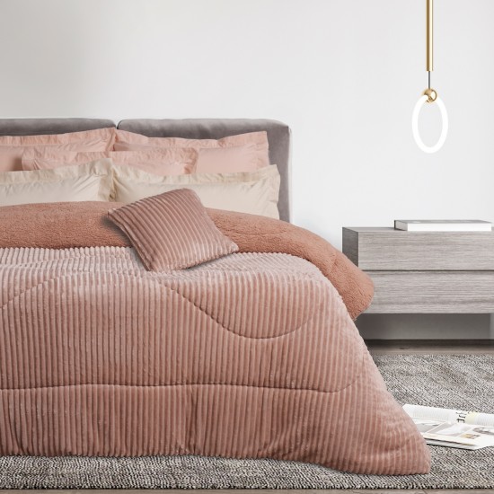 DAS HOME ΚΟΥΒΕΡΤΟΠΑΠΛΩΜΑ SHERPA ΥΠΕΡΔΙΠΛΟ 1363 NUDE