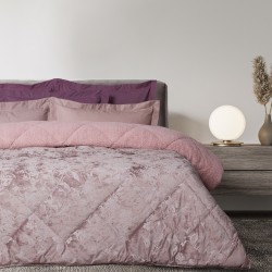 DAS HOME VELVET ΚΟΥΒΕΡΤΟΠΑΠΛΩΜΑ SHERPA ΥΠΕΡΔΙΠΛΟ 1377 NUDE
