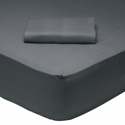 DAS HOME ΣΕΝΤΟΝΙ KING ΜΕ ΛΑΣΤΙΧΟ 180*200+35 DARK GREY 1007 DARK GREY