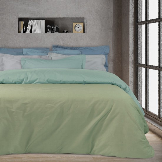 DAS HOME 1013 ΣΕΝΤΟΝΙ ΗΜΙΔΙΠΛΟ ΜΕ ΛΑΣΤΙΧΟ MINT MINT