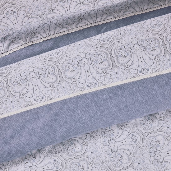 DAS HOME ΣΕΝΤΟΝΙΑ ΣΕΤ KING PRESTIGE 1693 BLUE, GREY