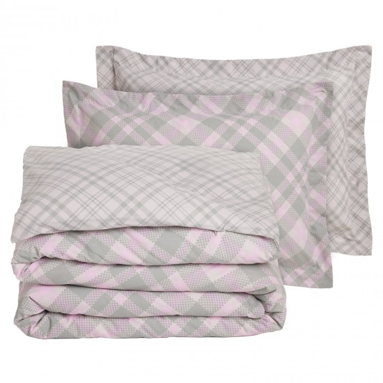 DAS HOME ΣΕΤ ΣΕΝΤΟΝΙΑ ΜΟΝΑ ΜΕ ΛΑΣΤΙΧΟ CASUAL 5436 MINT, PINK
