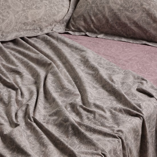 DAS HOME ΣΕΤ ΣΕΝΤΟΝΙΑ ΜΟΝΑ ΜΕ ΛΑΣΤΙΧΟ CASUAL 5438 GREY, LILAC