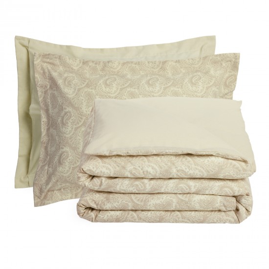 DAS HOME ΣΕΤ ΣΕΝΤΟΝΙΑ ΜΟΝΑ ΜΕ ΛΑΣΤΙΧΟ CASUAL 5444 IVORY, TAUPE