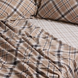 DAS HOME ΣΕΤ ΣΕΝΤΟΝΙΑ ΥΠΕΡΔΙΠΛΑ ΜΕ ΛΑΣΤΙΧΟ CASUAL 5435 BEIGE, BLACK