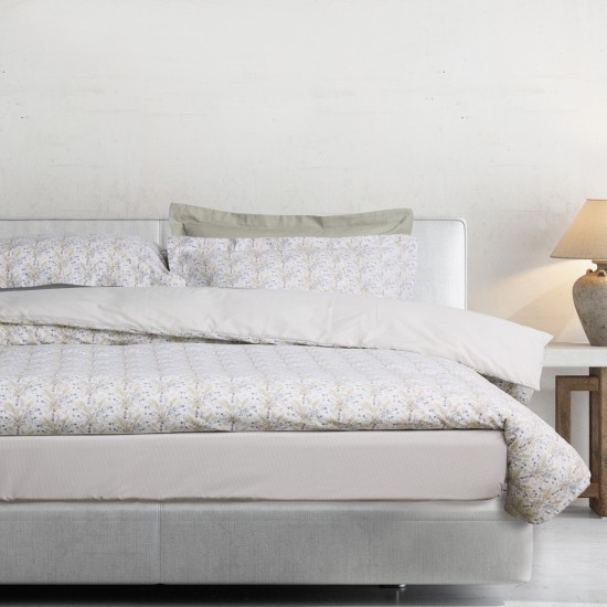 DAS HOME ΣΕΤ ΣΕΝΤΟΝΙΑ ΥΠΕΡΔΙΠΛΑ ΜΕ ΛΑΣΤΙΧΟ CASUAL 5440 BLUE, TAUPE
