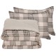 DAS HOME ΣΕΤ ΣΕΝΤΟΝΙΑ ΜΟΝΑ HAPPY FLANNEL 9679 BEIGE, OLIVE