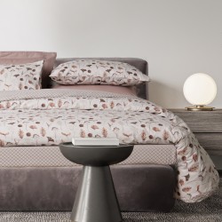 DAS HOME ΣΕΤ ΣΕΝΤΟΝΙΑ ΜΟΝΑ HAPPY FLANNEL 9681 BEIGE, BROWN