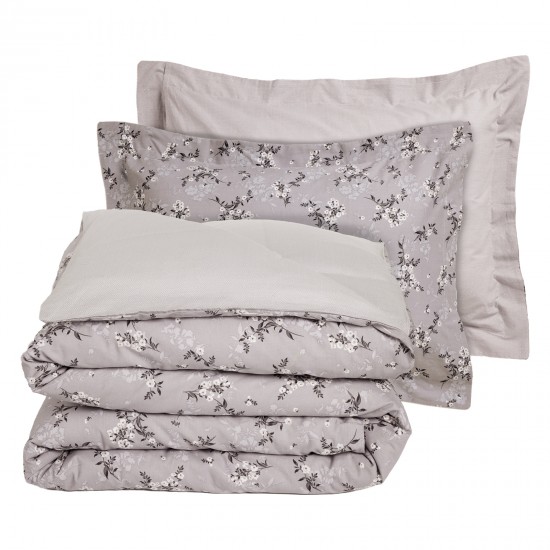 DAS HOME ΣΕΤ ΣΕΝΤΟΝΙΑ ΜΟΝΑ HAPPY 9684 GREY, TAUPE