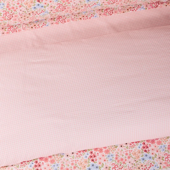 DAS HOME ΣΕΤ ΣΕΝΤΟΝΙΑ ΥΠΕΡΔΙΠΛΑ HAPPY 9671 PINK, SALMON