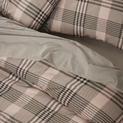 DAS HOME ΣΕΤ ΣΕΝΤΟΝΙΑ ΥΠΕΡΔΙΠΛΑ HAPPY FLANNEL 9679 BEIGE, OLIVE