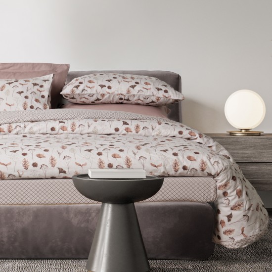 DAS HOME ΣΕΤ ΣΕΝΤΟΝΙΑ ΥΠΕΡΔΙΠΛΑ HAPPY FLANNEL 9681 BEIGE, BROWN