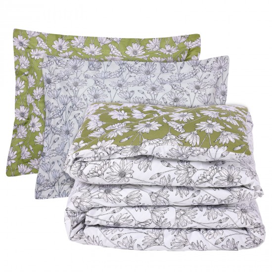 DAS HOME ΣΕΤ ΣΕΝΤΟΝΙΑ KING HAPPY 9670 IVORY, OLIVE