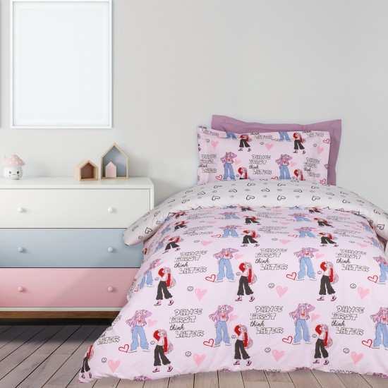DAS KIDS ΣΕΤ ΣΕΝΤΟΝΙΑ ΜΟΝΑ 4940 GREY, PINK