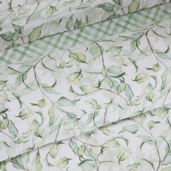 DAS HOME ΣΕΤ ΣΕΝΤΟΝΙΑ ΥΠΕΡΔΙΠΛΑ DAILY 3173 GREEN, WHITE