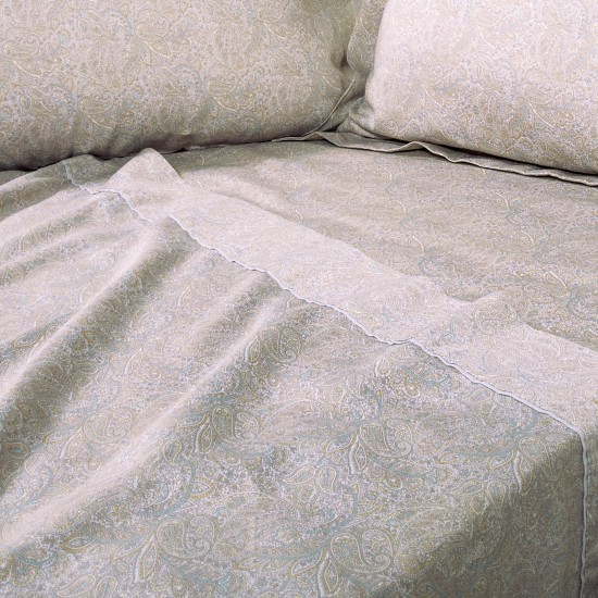 DAS HOME ΣΕΝΤΟΝΙΑ ΣΕΤ ΥΠΕΡΔΙΠΛΑ PRESTIGE 1719 ECRU, NUDE, OLIVE