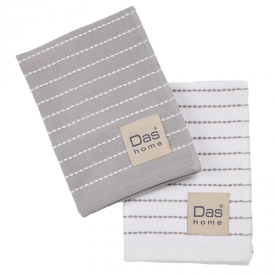 DAS HOME ΣΕΤ ΠΟΤΗΡΟΠΑΝΑ 2ΤΜΧ 30Χ50 0824 GREY, WHITE