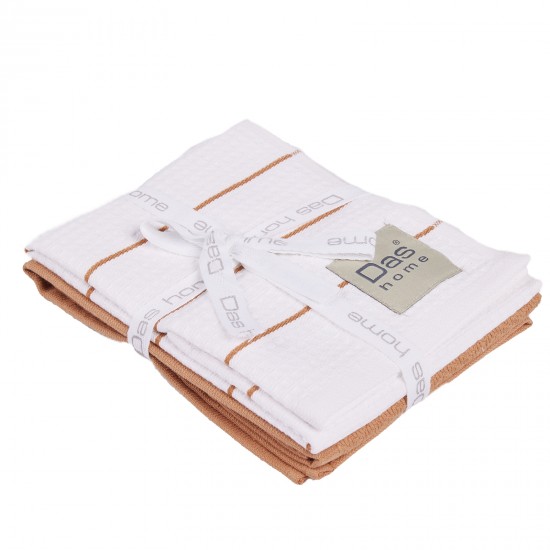 DAS HOME ΣΕΤ ΠΟΤΗΡΟΠΑΝΑ 2ΤΜΧ 30Χ50 0831 TERACOTTA, WHITE