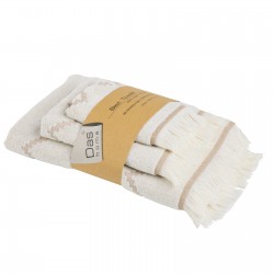 DAS HOME ΣΕΤ ΠΕΤΣΕΤΕΣ 3ΤΕΜΑΧΙΩΝ BEST 0872 BEIGE